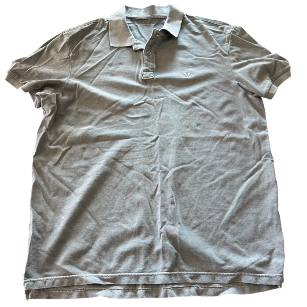 Men’s American Eagle Outfitters Gray Polo Shirt L